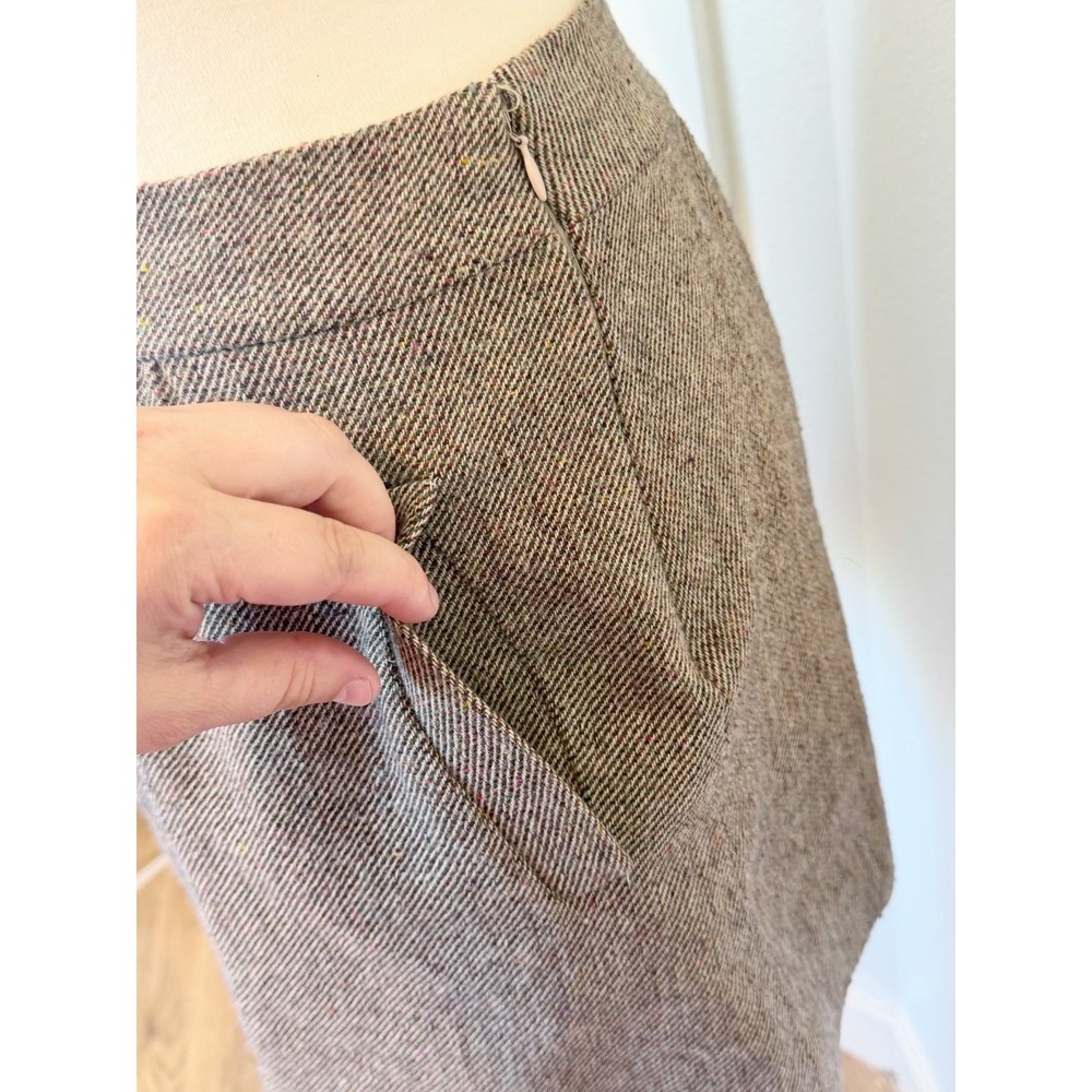 J.Crew women's wool mini skirt,pockets size 6,work formal casual y2k,chic,prepp - Picture 2 of 10